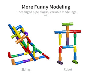 Constructive Creations: Montessori DIY Building Pipe Play