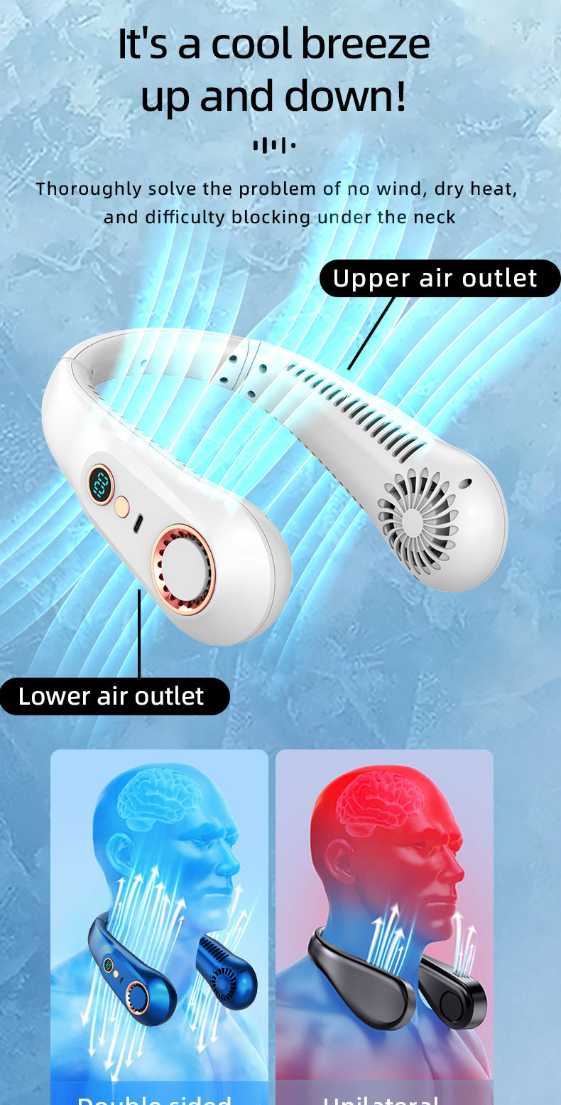 CoolBreeze Neckband: Bladeless Mini Fan ™